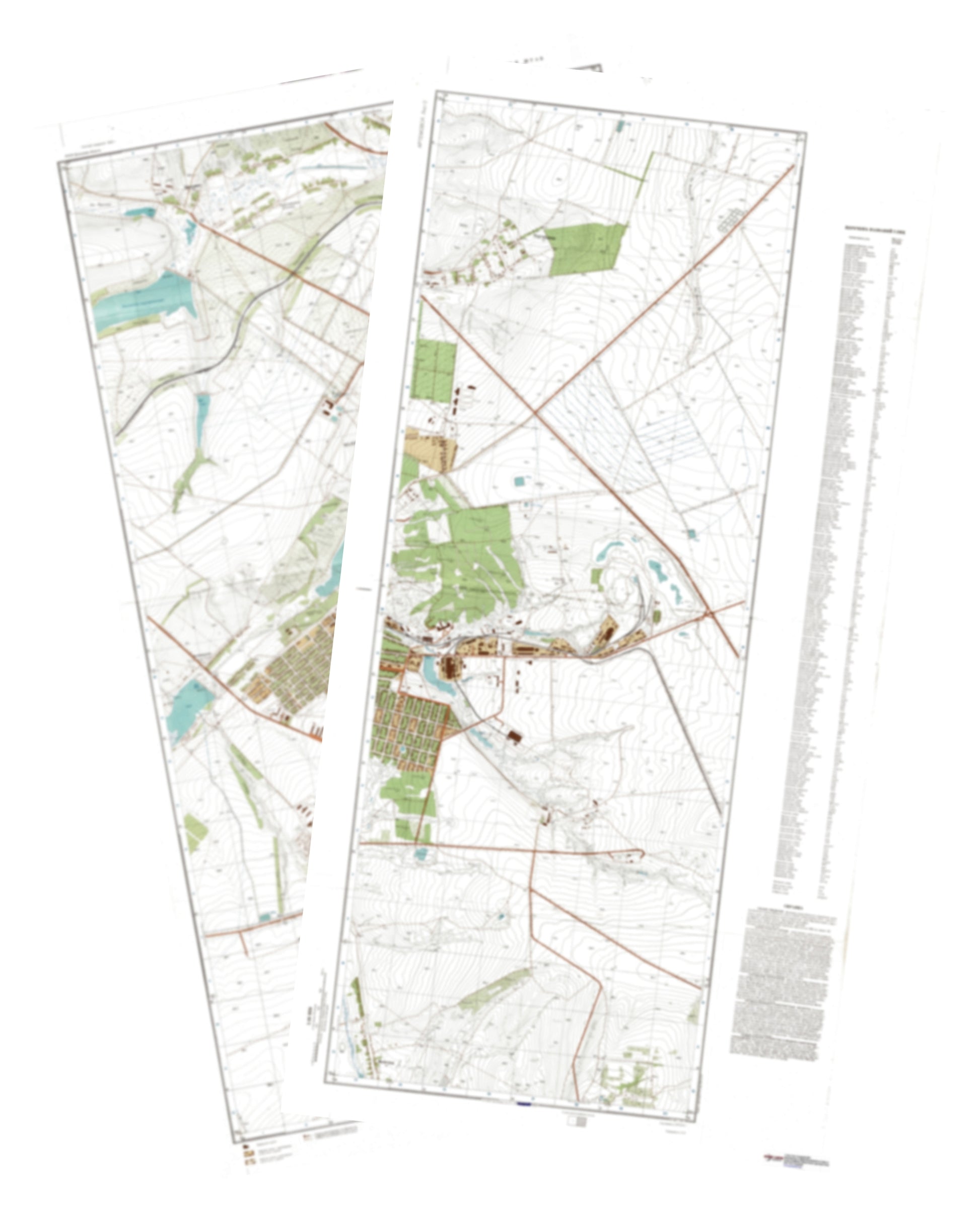 Artemovsk (Ukraine) 2-Sheet Set - Soviet Military City Plans