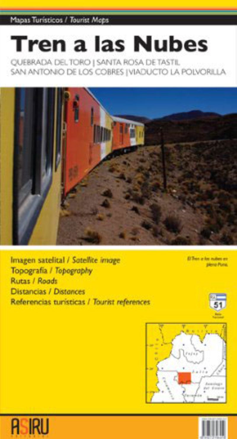 Tren a las Nubes, Quebrada del Toro, Santa Rosa de Tastil, San Antonio de los Cobrea, Viaducto la Polvorilla : Tourist Map
