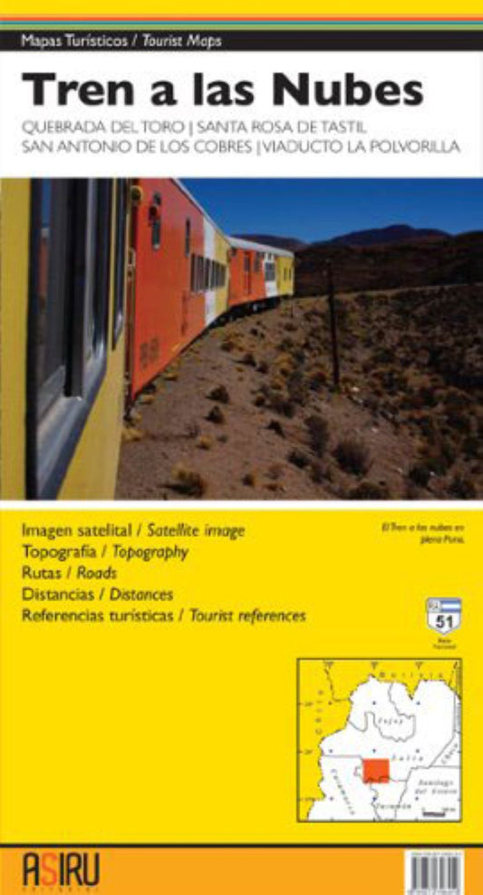Tren a las Nubes, Quebrada del Toro, Santa Rosa de Tastil, San Antonio de los Cobrea, Viaducto la Polvorilla : Tourist Map