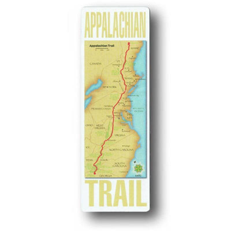 2" x 6" "Blaze" Appalachian Trail Map Magnet