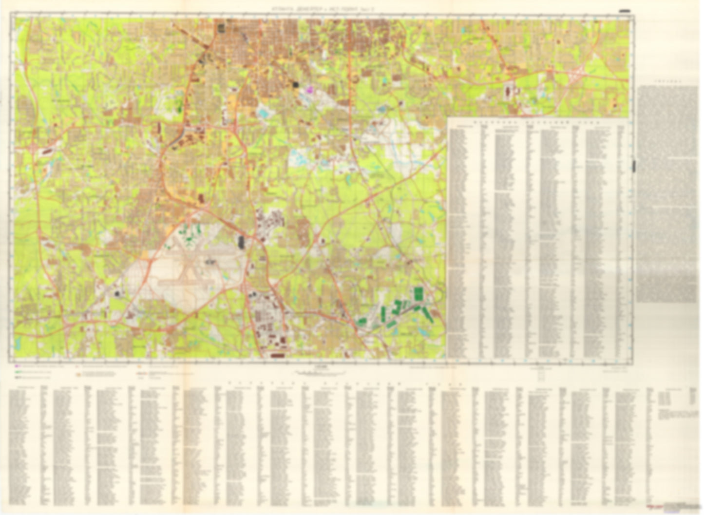 Atlanta, Decatur, East Point, GA 2 (USA) - Soviet Military City Plans