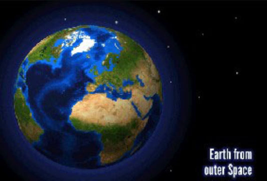 The Earth from Outer Space 3D Postcard