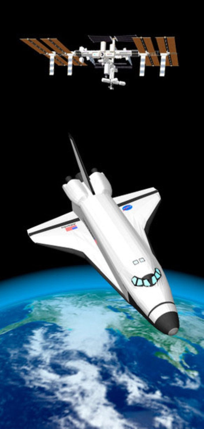 Space Shuttle 3D Postcard