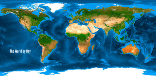 Earth by Day and Night 3D Postcard