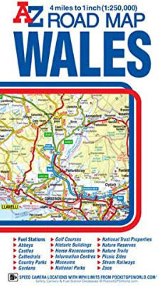 AZ Road Map Wales