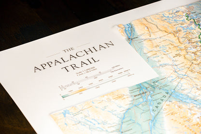 Appalachian Trail Raised Relief Map