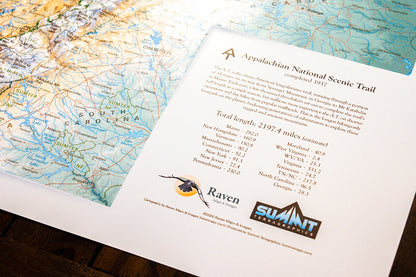 Appalachian Trail Raised Relief Map
