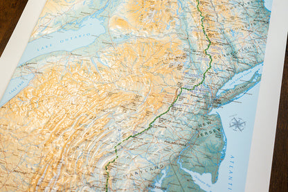Appalachian Trail Raised Relief Map