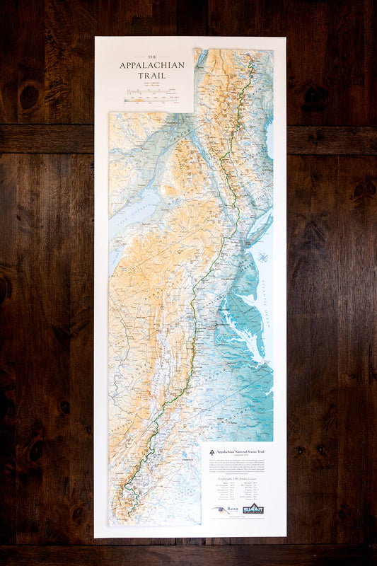 Appalachian Trail Raised Relief Map