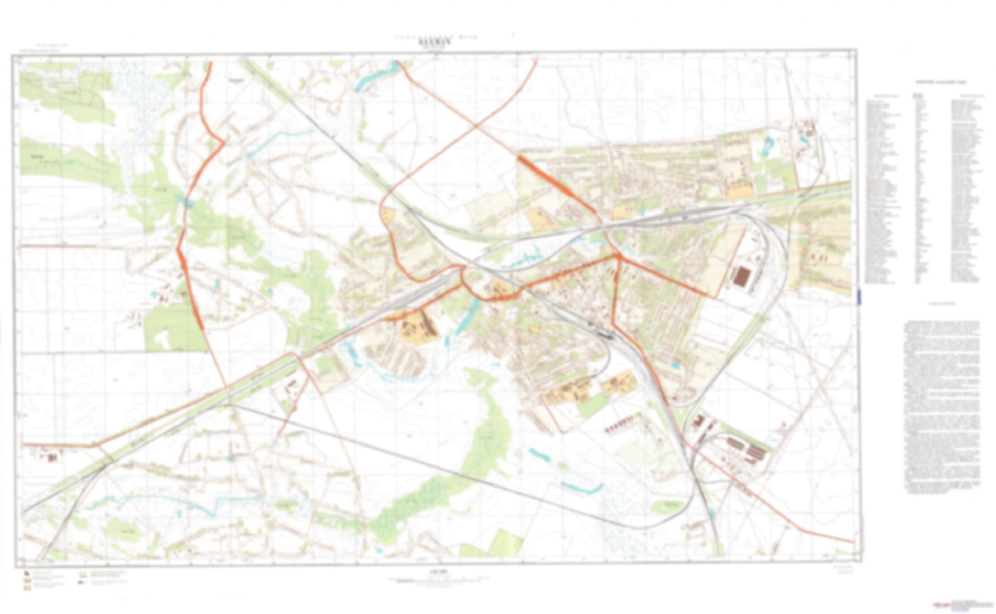 Bakhmach (Ukraine) - Soviet Military City Plans