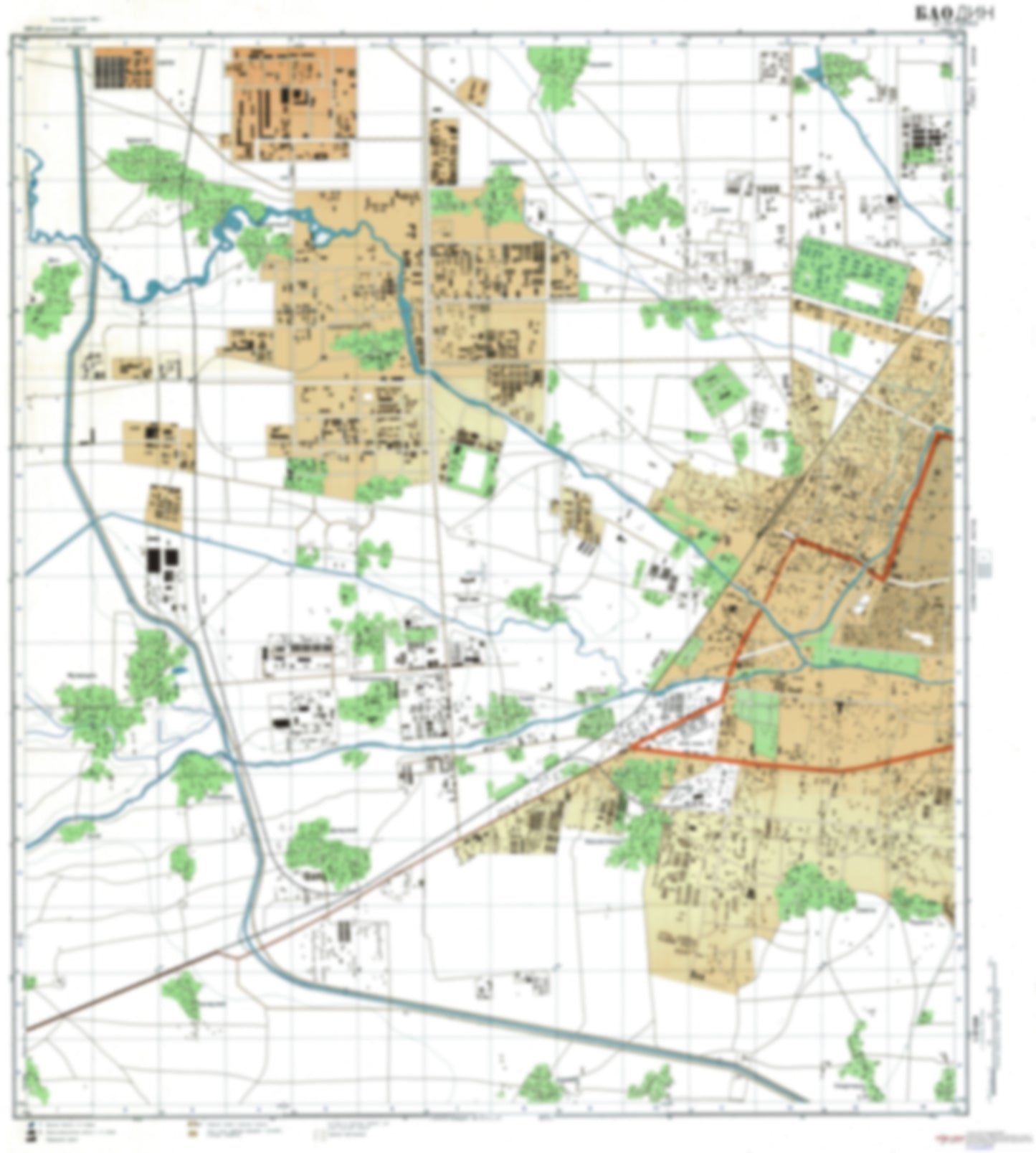 Baoding 1 (China) - Soviet Military City Plans