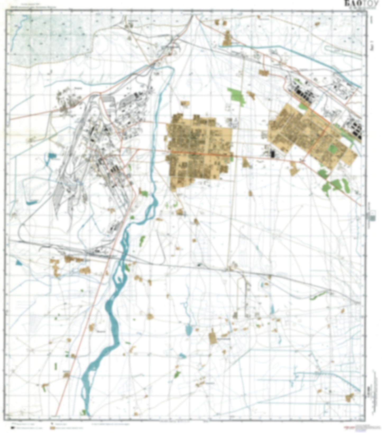 Baotou 1 (China) - Soviet Military City Plans