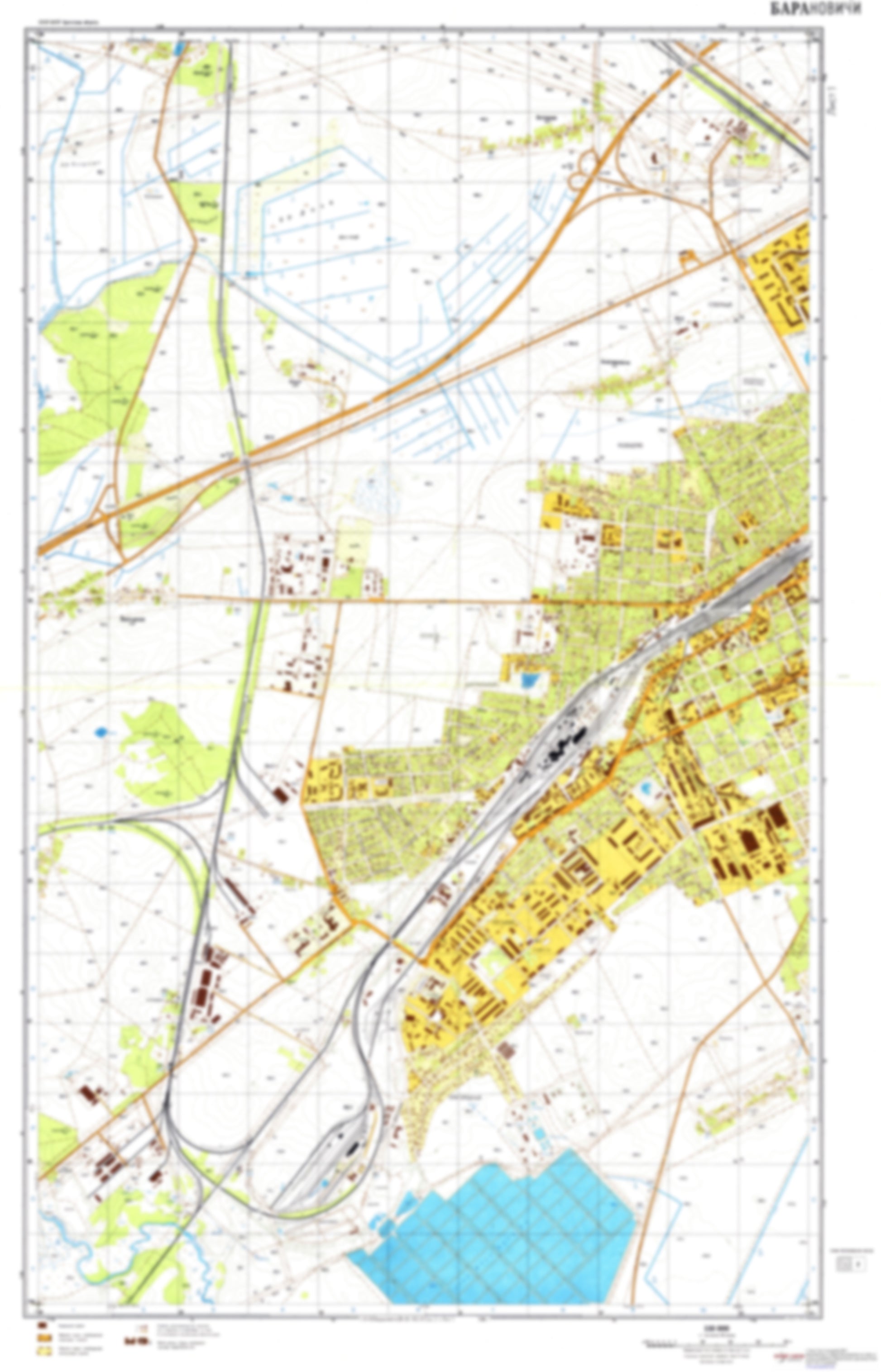 Baranovichi 1 (Belarus) - Soviet Military City Plans