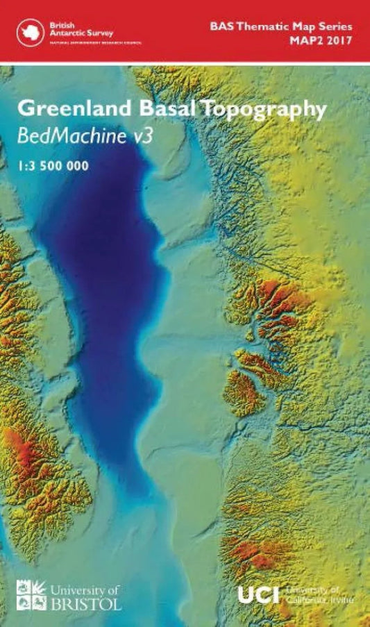Greenland Basal Topography Map