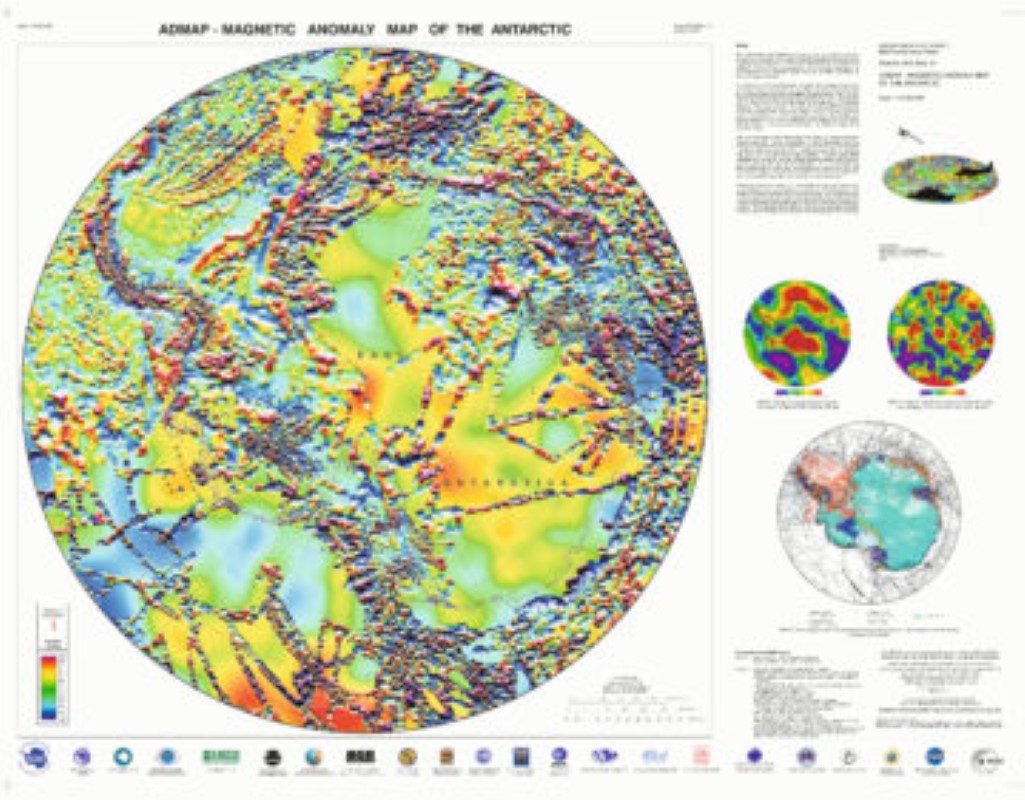 Magnetic Anomaly map of the  Antarctic