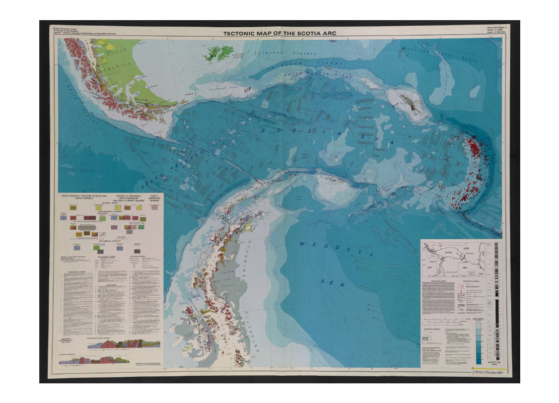 Scotia Arc Tectonic Map