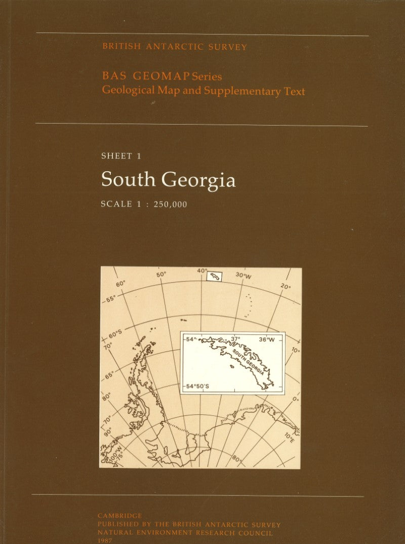 Geological of South Georgia Folded Map and Book