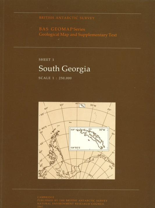Geological of South Georgia Folded Map and Book