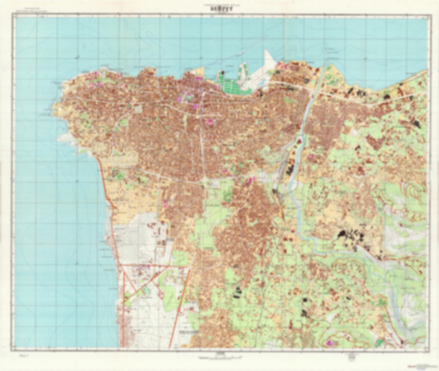 Beirut 1 (Lebanon) - Soviet Military City Plans