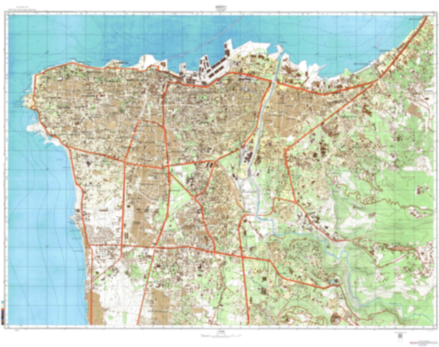 Beirut 1 (Lebanon) - Soviet Military City Plans