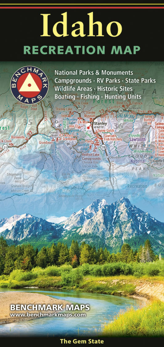 Idaho, The Gem State, Recreation Map, 2026 Edition