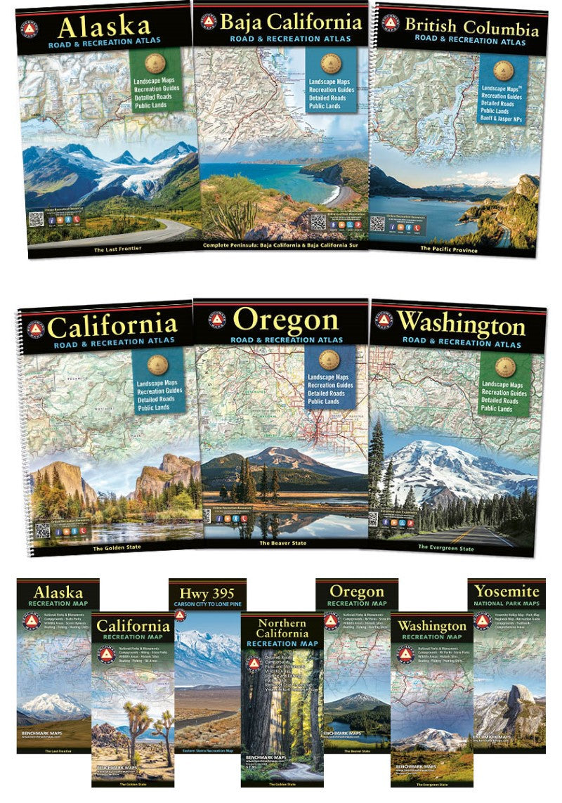 North American West Coast Atlas & Map Bundle