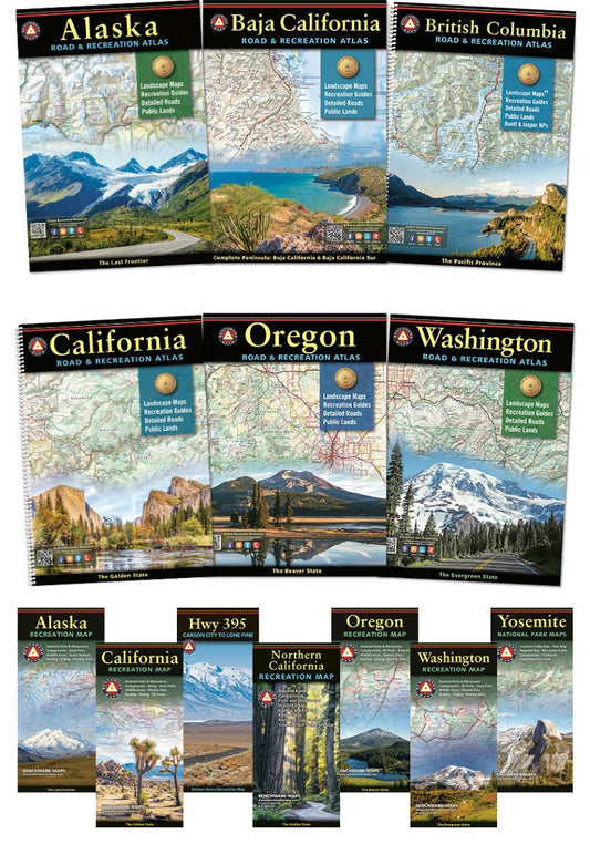 North American West Coast Atlas & Map Bundle
