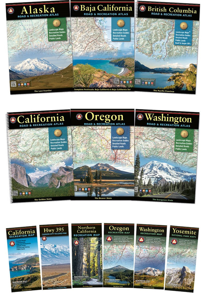 North American West Coast Atlas & Map Bundle