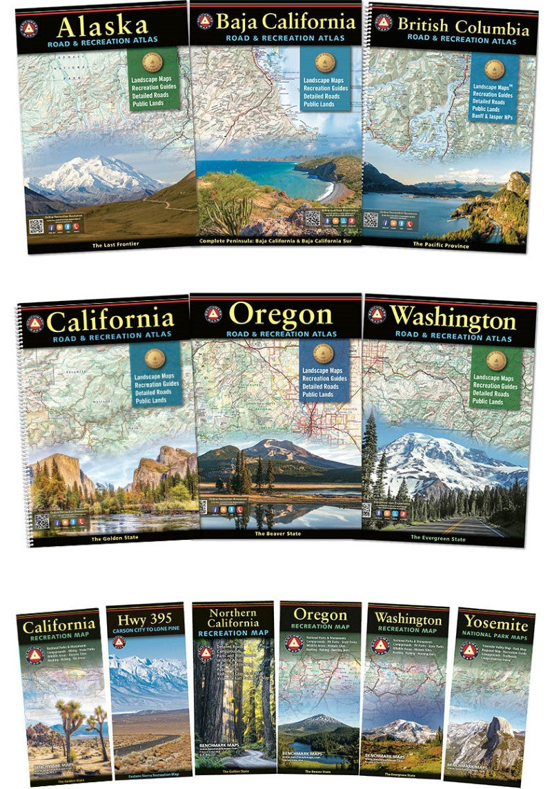 North American West Coast Atlas & Map Bundle