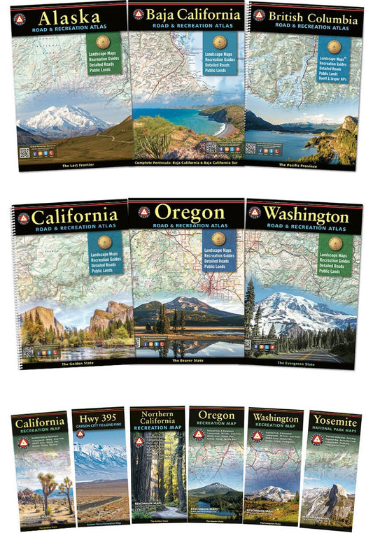 North American West Coast Atlas & Map Bundle