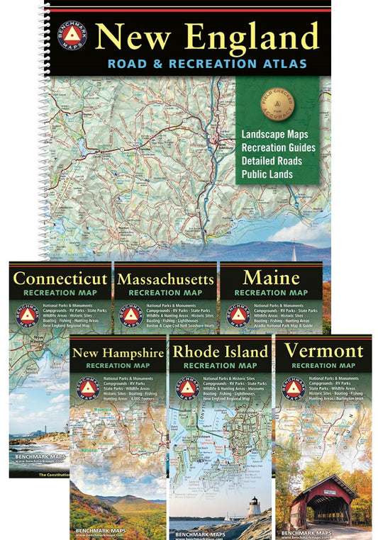 New England Atlas & Map Bundle