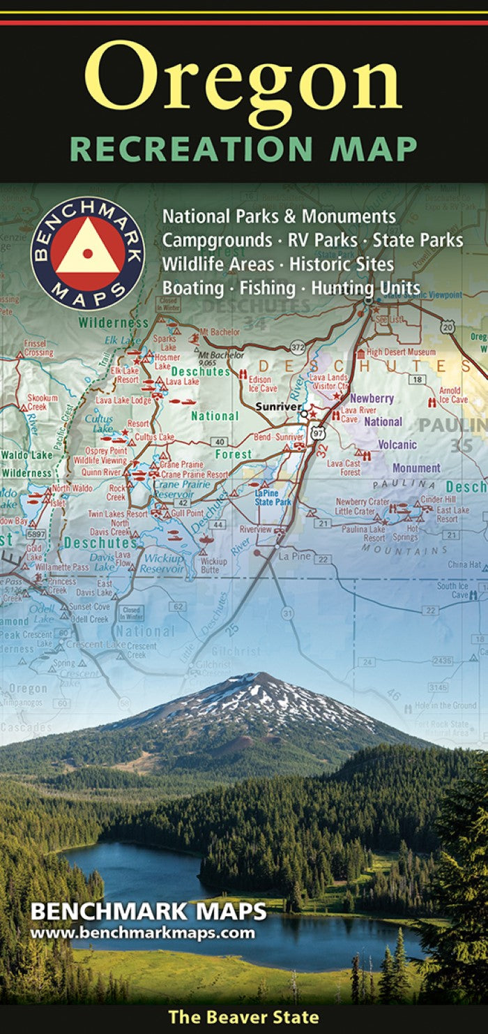 Oregon Recreation Map, The Beaver State, 2026 Edition