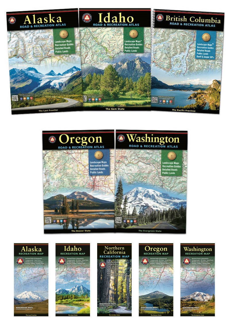 Pacific Northwest Atlas & Map Bundle