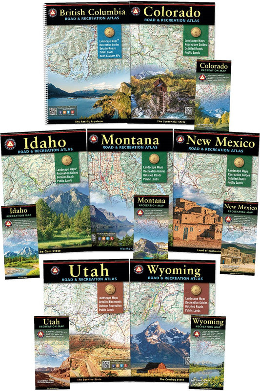 Rocky Mountains Atlas & Map Bundle