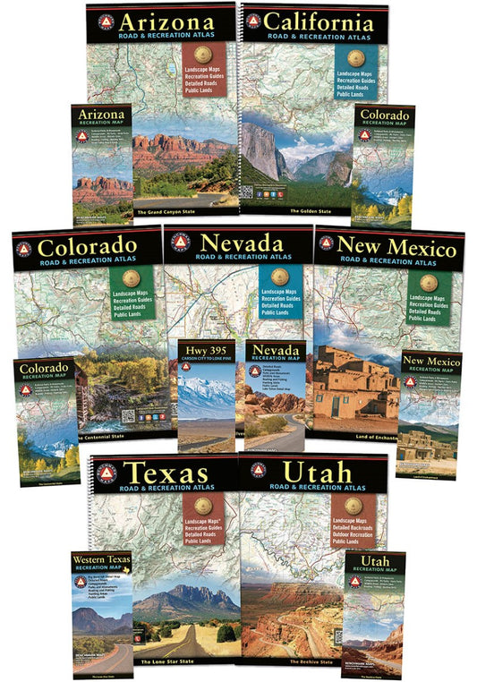 Southwest US Atlas & Map Bundle