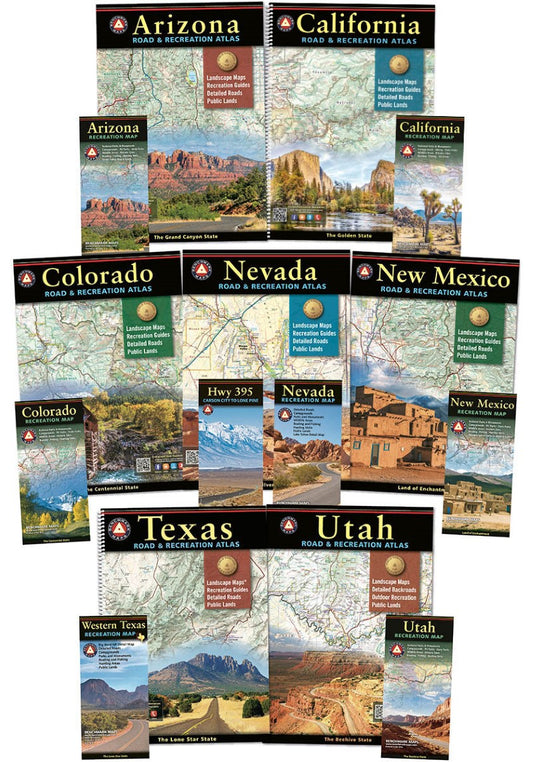 Southwest US Atlas & Map Bundle
