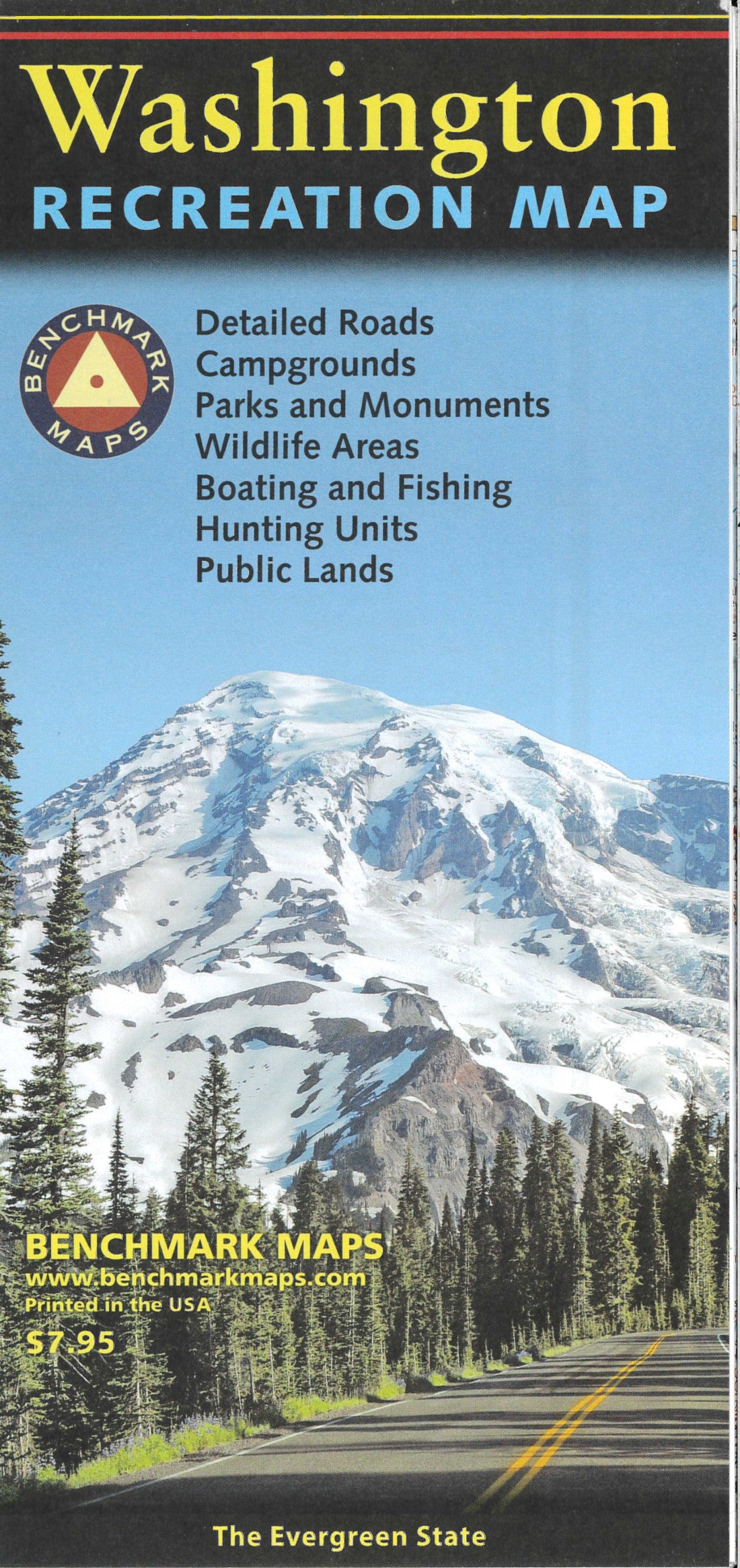 Washington Recreation Map, The Evergreen State