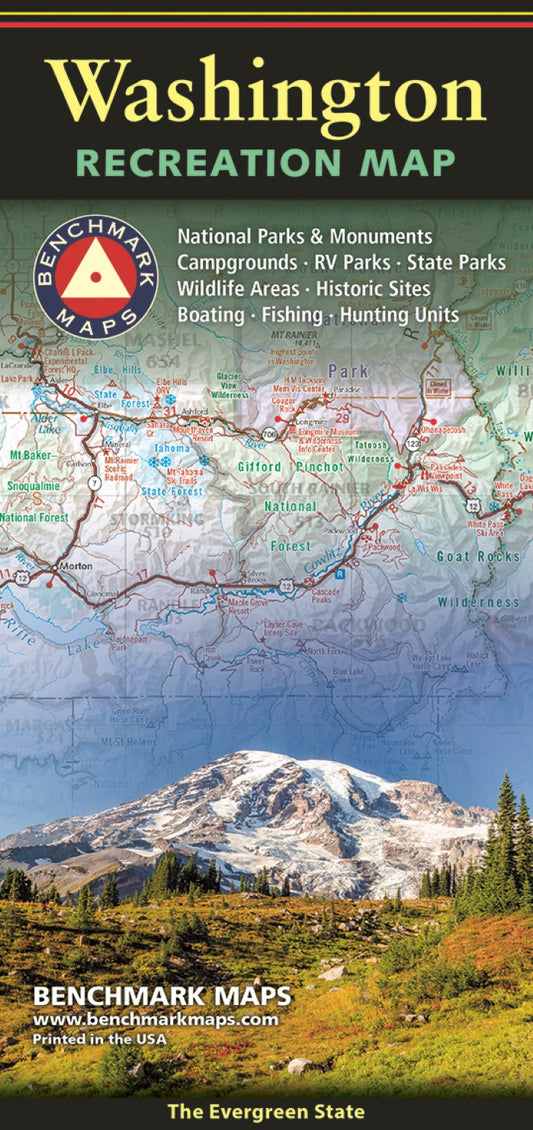 Washington Recreation Map, The Evergreen State