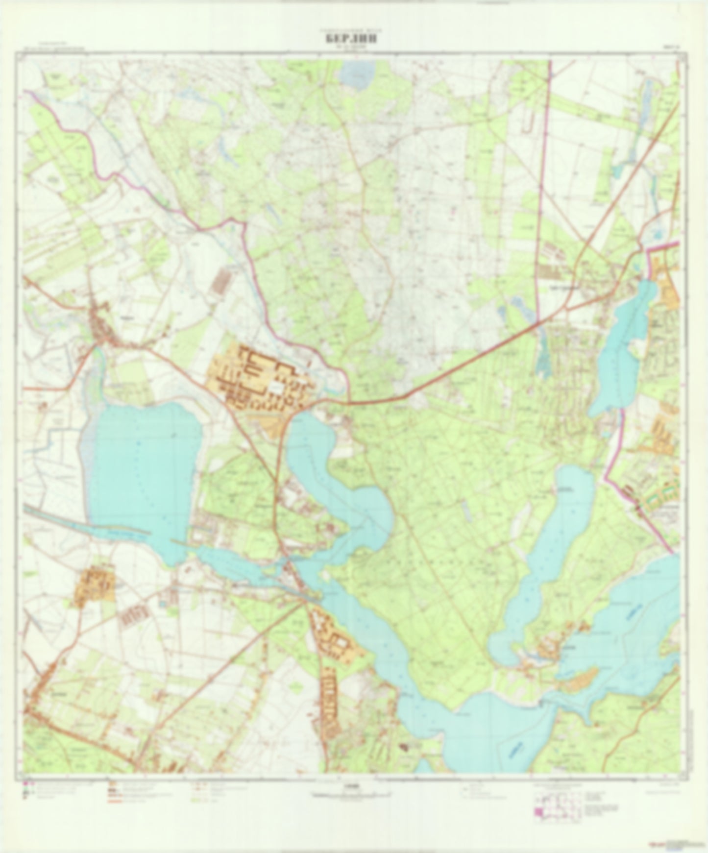 Berlin 13 (Germany) - Soviet Military City Plans