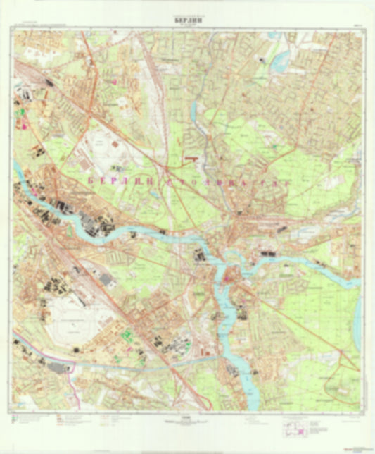 Berlin 17 (Germany) - Soviet Military City Plans