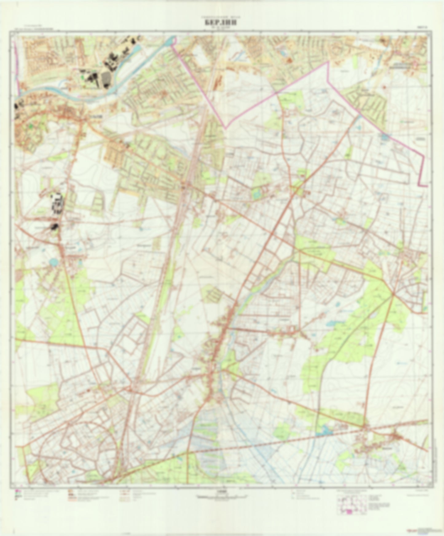 Berlin 21 (Germany) - Soviet Military City Plans