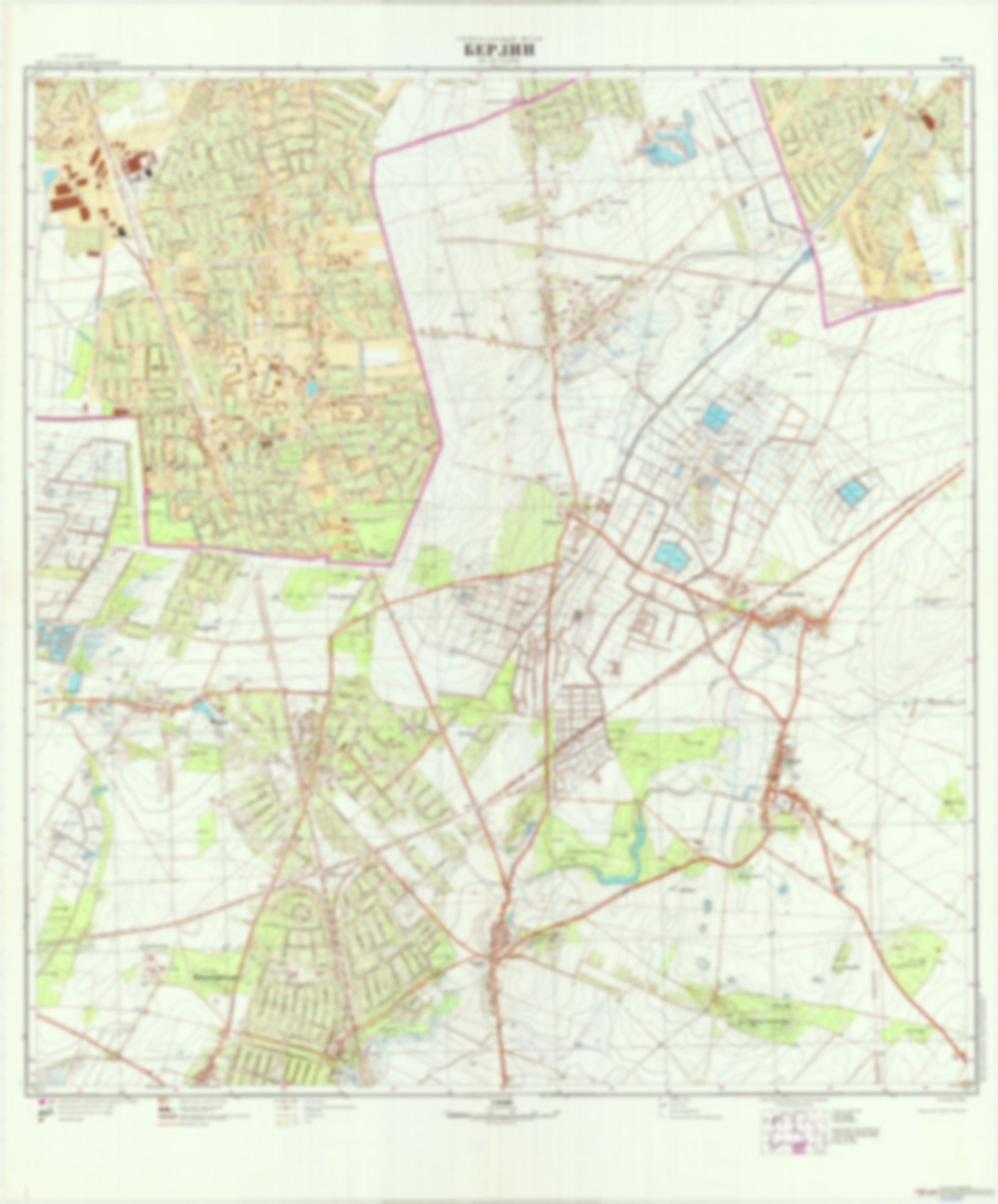 Berlin 22 (Germany) - Soviet Military City Plans