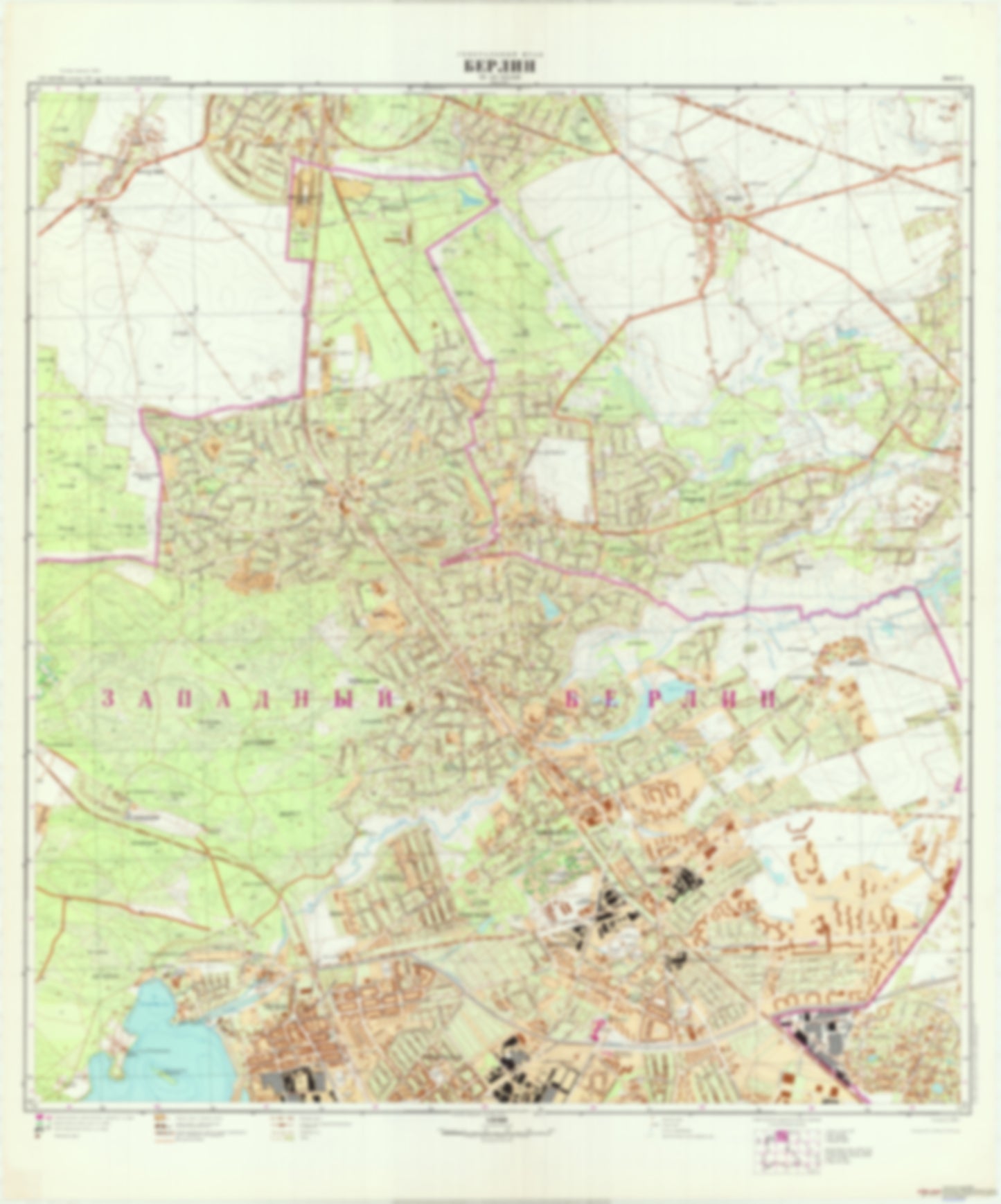 Berlin 3 (Germany) - Soviet Military City Plans