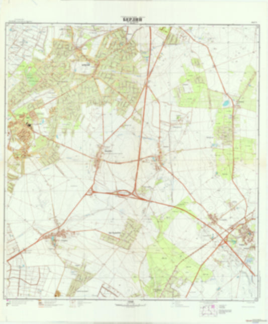 Berlin 5 (Germany) - Soviet Military City Plans