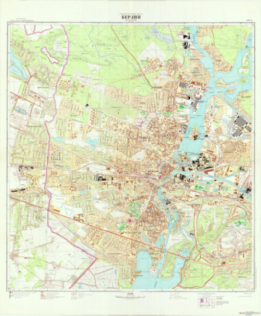 Berlin 8 (Germany) - Soviet Military City Plans