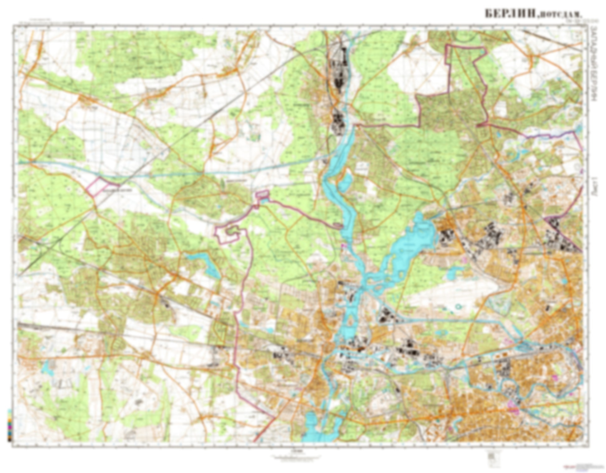 Berlin, Potsdam 1 (Germany) - Soviet Military City Plans