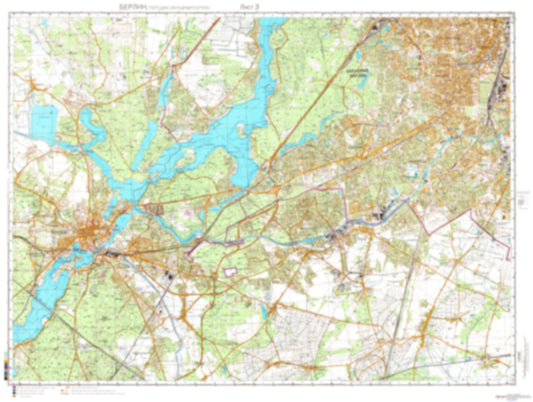 Berlin, Potsdam 3 (Germany) - Soviet Military City Plans