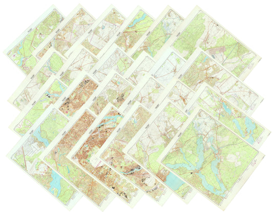 Berlin (Germany) 24-Sheet Set - Soviet Military City Plans