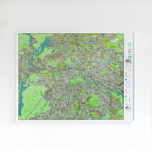 Berlin Street Map, Version 1 - Laminated