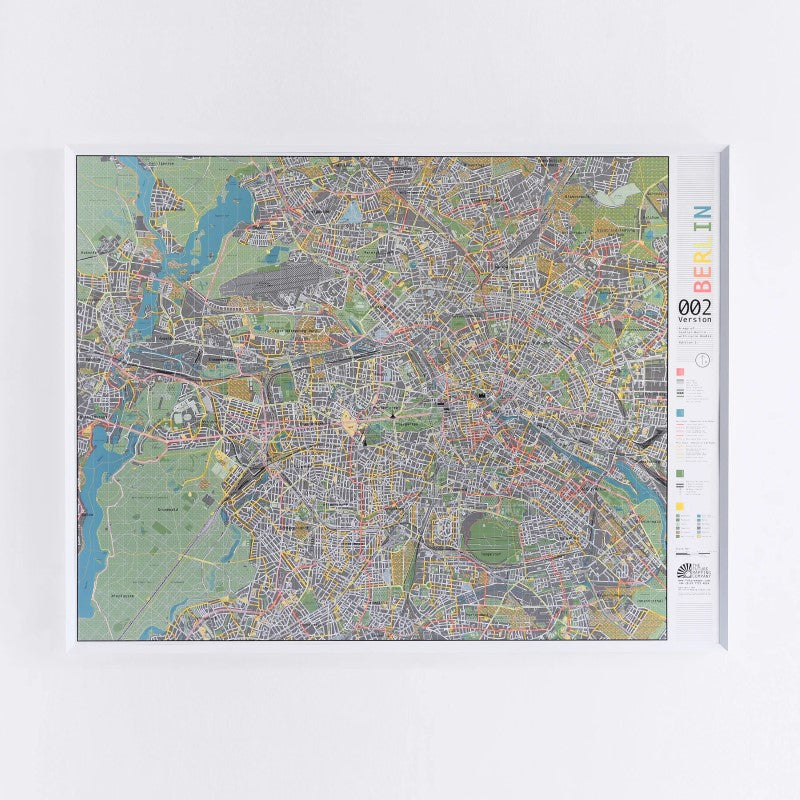 Berlin Street Map, Version 2 - Laminated